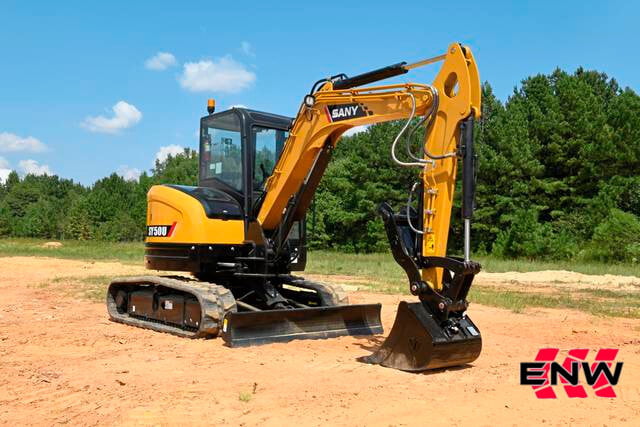 SANY SY50U Excavator Bundle - Coupler, Thumb, 2 Buckets SANY SY50U Excavator Bundle - Coupler, Thumb, 2 Buckets
