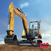 SANY SY60C Excavator Bundle - Coupler, Thumb, 2 Buckets