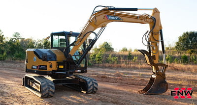SANY SY80U Excavator Bundle - Coupler, Thumb, 2 Buckets